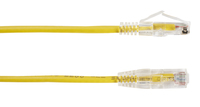 Black Box CAT6A 0.6m networking cable Yellow U/UTP (UTP)