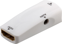 Goobay 44794 Kabeladapter HDMI Type A VGA + 3.5mm Weiß