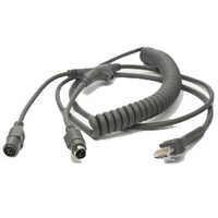Zebra KBW Wedge PS/2 9ft Power Port PS/2-kabel 2,7 m Grijs