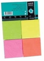 Connect Quick Notes Neon Rainbow 75 x 125 mm etiket 80 stuk(s)
