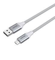 UNITEK Y-C4026ASL cable USB 1 m USB 2.0 USB A Micro-USB A Plata