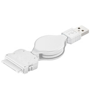 Goobay USB Datacable cable de teléfono móvil Blanco