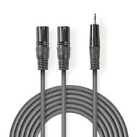 Nedis COTH15310GY30 audio kábel 3 M 2 x XLR (3-pin) Szürke