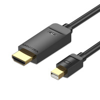 Vention HAHBG adapter kablowy 1,5 m Mini DisplayPort HDMI Czarny