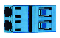 Telegärtner 100007166 adaptateur de fibres optiques LC 1 pièce(s) Bleu