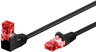 Goobay 51514 hálózati kábel Fekete 0,5 M Cat6 U/UTP (UTP)