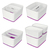 Leitz MyBox WOW Boîte de rangement Rectangulaire Synthétique ABS Violet, Blanc