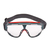3M GG501 Schutzbrille/Sicherheitsbrille Nylon, Polycarbonat (PC) Grau, Rot