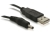 DeLOCK USB cable Power-Kabel,3,1mm Hohlst. Fekete 1,5 M USB A