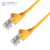 connektgear 15m RJ45 CAT5e UTP Stranded Flush Moulded Network Cable - 24AWG - Yellow