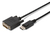 Digitus DK-340301-030-S adaptador de cable de vídeo 3 m DisplayPort DVI-D Negro