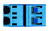 Telegärtner 100007143 glasvezeladapter LC 1 stuk(s) Blauw