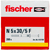 Fischer 513739 ancrage à vis et cheville murale 200 pièce(s) Kit de fiches murales et vis 30 mm