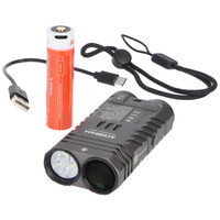 AceBeam Terminator M2-X Dual LED-Taschenlampe, kaltweiß 6.500K, max. 3200 Lumen, mehrere Lichtquellen, Sieben-Farben-Licht