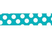 Klebeband Mark's Masté Washi Masking Tape Basic turquoise Dots 15mmx7m