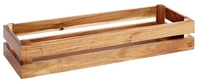 Holzbox -SUPERBOX- 55,5 x 18,5 cm, H: 10,5 cm Akazienholz passend zu GN 2/4