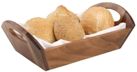 Brotschale aus Holz braun