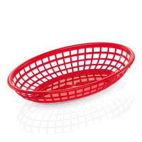 Tischkorb, Material: Polyethylen. Farbe: rot.
