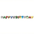 Grußkette 1,4 m "Happy Birthday" von PAPSTAR Buchstabengirlande "Happy