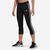 Women's Low-impact Fitness Leggings - Black - UK 10 / EU M