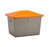 Streugutbehälter 700l grau/orange - aus glasfaserverstärktem Kunststoff (GFK)