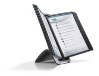 Durable SHERPA STYLE TABLE 10 Display Panel Desk Stand | 10 Panels | A4 Black