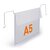 Durable Wire Hanging Document Pocket | 50 Ticket Holders With Flaps | A5 Clear