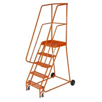 Fort Delta 5 Tread Mobile Steps - (MS1805R) Phenolic Treads - Orange