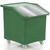 140 Litre Mobile Ingredient Trolley - Stainless Steel (R206C) - Green