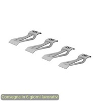 Clip di supporto per cavi Bridge in set da 4 Artexport grigio alluminio 3-CCAA0004-ED