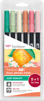 TOMBOW Dual Brush Pen ABT ABT-6PPEACHY Just Peachy 6 Stück