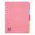 5 Star Office Subject Dividers 5-Part Recycled Card Multipunched Extra Wide 155gsm A4 Assorted [Pack 10]