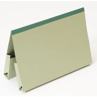 Guildhall Double Pocket Reinforced Legal Wallet Manilla Foolscap 315gsm Green (Pack 25)