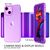 NALIA Chiaro Cover Neon compatibile con iPhone 14 Plus Custodia, Trasparente Colorato Silicone Copertura Traslucido Case Resistente, Protettiva Antiurto Sottile Bumper Morbido c...