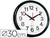 Reloj Q-Connect de Pared Plastico Oficina Redondo 28 cm Marco Negro