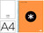 Cuaderno Espiral Liderpapel A4 Micro Antartik Tapa Forrada 120H 100 Gr Liso con Bandas 4 Taladros Color Naranja Fluor R