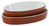 Auflaufform Aripa; 540ml, 24x13x4 cm (LxBxH); braun; oval; 4 Stk/Pck