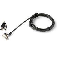 6.5' (2M) 3-In-1 Universal , Laptop Cable Lock - Keyed ,