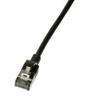 Slim U/Ftp Networking Cable , Black 0.3 M Cat6A U/Ftp (Stp) ,