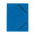 Einschlagmappe A4 Colorspan mit Gummizug blau, Colorspan-Karton, 355 g/qm