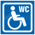 Oznaczenie WC dla niepełnosprawnych