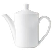 Steelite Monaco Coffee Pots Lids in White Porcelain - Dishwasher Safe Pack of 12