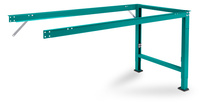 Arbeits-Anbautischgestell UNIVERSAL Spezial ohne Tischplatte, BxTxH = 1250 x 800 x 700-1000 mm | AUK8030.5021