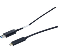 CORDON USB 3.2 Gen2 hybride Type-A / Type-C - 10 M