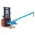 Rigid crane arms - Variable height crane arm with 25° inclination