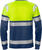High Vis T-Shirt Langarm Kl.1, 7519 THV Warnschutz-gelb/marine - Rückansicht
