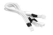 Alchemy 3-Pin to 3x 3-Pin Adapter 60cm - sleeved white/white
