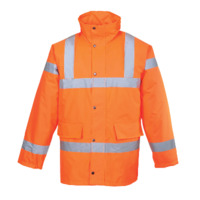 Portwest S460ORRXL Hi-Vis Traffic Jacket Orange SIZE XL