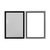 Plastic Window Frame System / Poster Frame "Eco" for Display Windows, 17 mm profile | black pack: 10 pieces