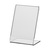 Tabletop Display / Menu Card Holder / L-Display "Classic" in Acrylic | 2 mm A7 portrait